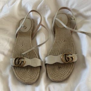 Gucci espadrille flat sandals